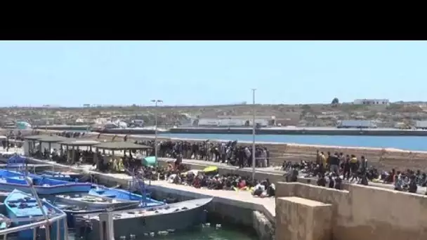 2100 migrants sont arrivés à Lampedusa en 24h, l'île complètement débordée