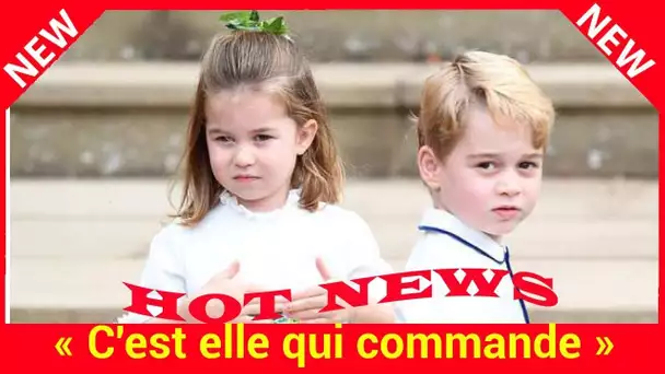 « C'est elle qui commande », la princesse Charlotte a un sacré caractère