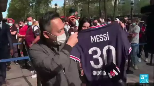 PSG : le maillot de Messi déjà en rupture de stock sur le site • FRANCE 24