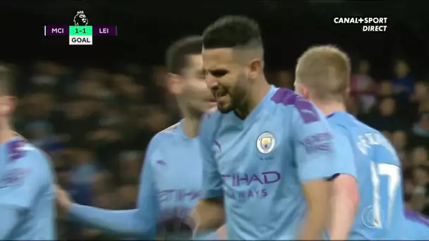 L'égalisation de Riyad Mahrez sur une frappe contrée