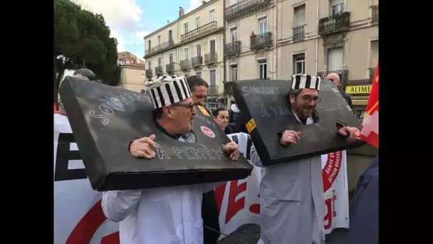 Réforme des retraites : les manifestants dans les rues de Perpignan, Montpellier et Béziers.