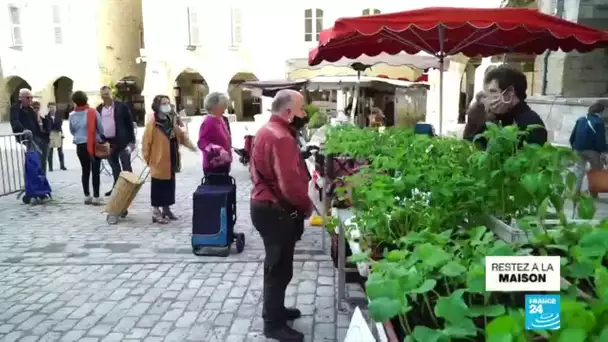 Covid-19 en France : gestes barrières, distanciation sociale...réouverture prudente des marchés