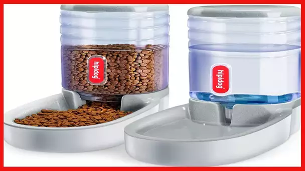 Pets Gravity Food and Water Dispenser Set,Small & Big Dogs and Cats Automatic Food and Water Feeder