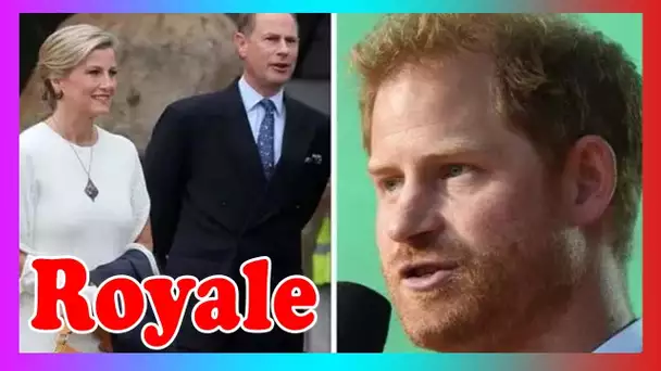 Le prince Harry snobé alors que Sophie Wessex et le prince Edward «viennent avant» Duke en«priorité»