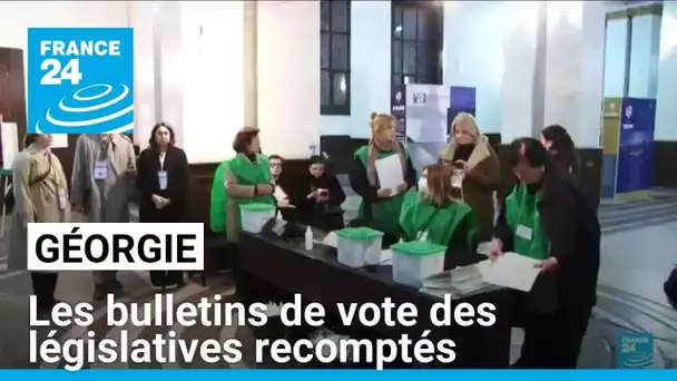 Législatives en Géorgie : les bulletins de vote recomptés • FRANCE 24