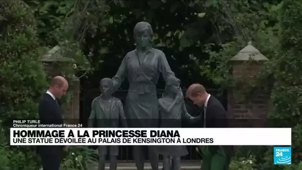 Hommage à la princesse Diana : une statue dévoilée au palais Kensington à Londres • FRANCE 24