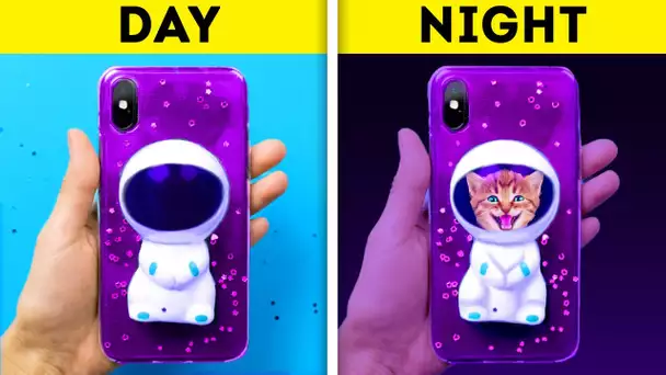 JOUR VS NUIT || 21 COQUES DE TÉLÉPHONE FAITES MAISON QUI VONT IMPRESSIONNER TES AMIS