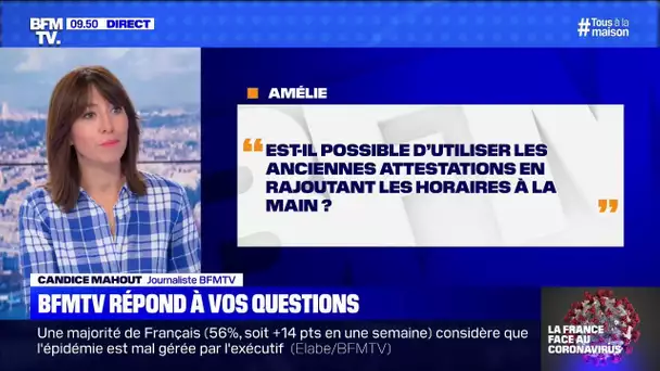 Puis-je utiliser les anciennes attestations en ajoutant l'horaire ? BFMTV répond à vos questions