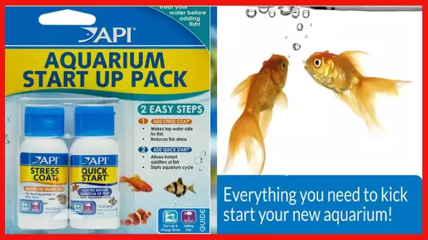 API AQUARIUM START UP PACK Water Conditioner 1.25-Ounce Bottle 2-Pack