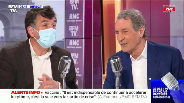 Arnaud Fontanet face à Jean-Jacques Bourdin en direct