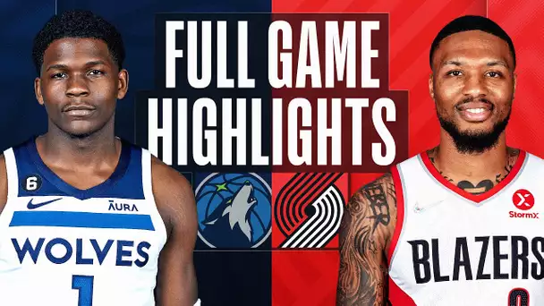 TIMBERWOLVES at TRAIL BLAZERS | NBA FULL GAME HIGHLIGHTS | December 10, 2022