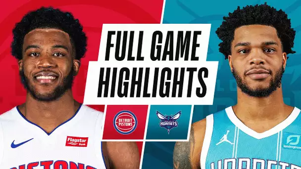 PISTONS at HORNETS | FULL GAME HIGHLIGHTS | May 1, 2021