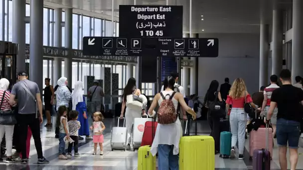 Face aux risques d'une guerre dans la région, l'aéroport de Beyrouth pris d'assaut pour fuir le L…