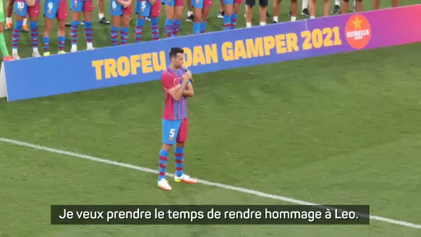 🇪🇸 FC Barcelone🙌 L'hommage de Busquets à Messi