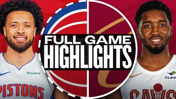 PISTONS at CAVALIERS | FULL GAME HIGHLIGHTS | October 25, 2024