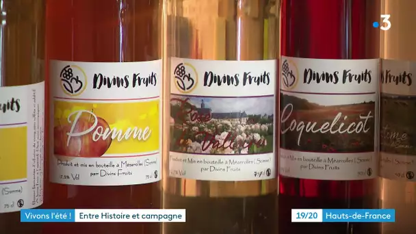 Des apéritifs avec des fleurs ou des fruits. Une seule règle : que du naturel ! Balade à Doullens.