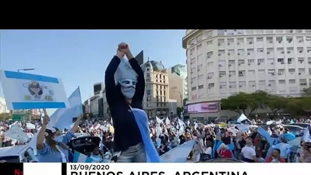 Quarantaine, corruption : Manifestation tous azimuts à Buenos Aires