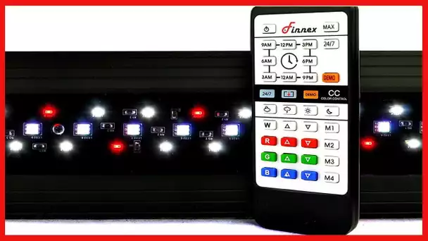 Finnex Planted+ 24/7 CRV Aquarium LED Light, Automated Full Spectrum 660Nm Deep Red Fish Tank Light