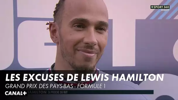 Les excuses de Lewis Hamilton - Grand Prix des Pays-Bas - F1