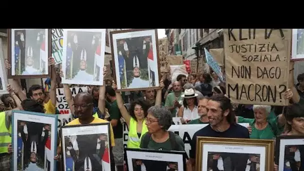 Deuxième journée de mobilisation anti-G7 face à un dispositif policier de grande envergure