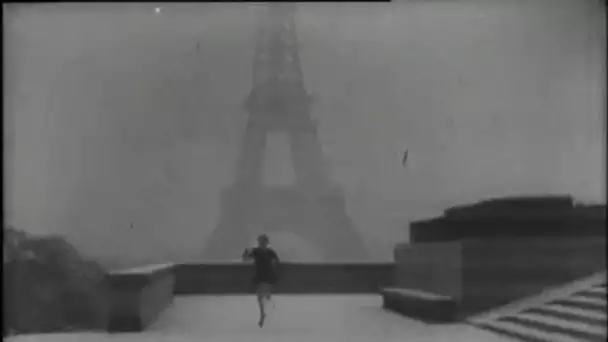 Neige et ski dans Paris en mars - Archive vidéo INA