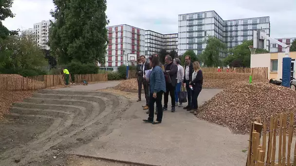 Rouen : 5 cours de récréation dégoudronnées pour laisser place à la Nature