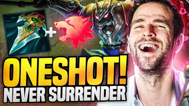 POURQUOI NE JAMAIS SURRENDER : ON ONESHOT L' ADC AHA ! (comeback de folie)