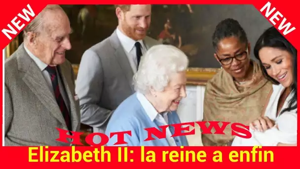 Elizabeth II: la reine a enfin rencontré aujourd’hui son arrière petit-fils