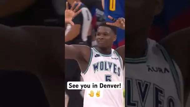 Anthony Edwards lets Timberwolves fans know that THERE WILL BE A GAME 7! 😤🔥| #Shorts