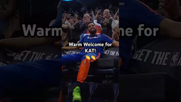 Karl Anthony-Towns gets a warm welcome from Timberwolves fans & links with Ant & Gobert! 🔥|#Shorts