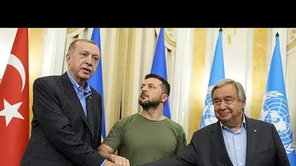 Ukraine : rencontre Zelensky-Erdogan-Guterres, inquiétudes sur la centrale de Zaporijjia