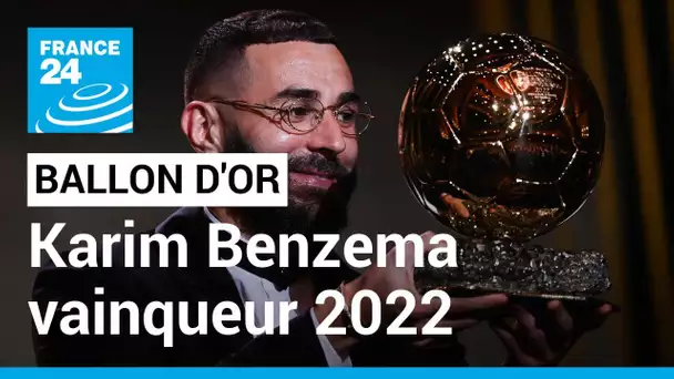 Karim Benzema remporte le Ballon d'Or 2022 • FRANCE 24