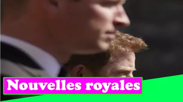 Le prince William "a travaillé avec la reine" alors il était loin de Harry aux funérailles de Philip