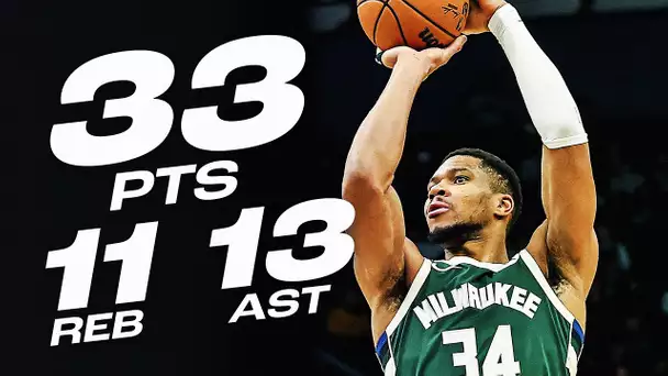 Giannis Antetokounmpo's 33-PT TRIPLE-DOUBLE vs Kings! | January 14, 2025