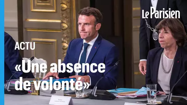 Macron «prend acte» du refus des «partis de gouvernement de participer» à une coalition