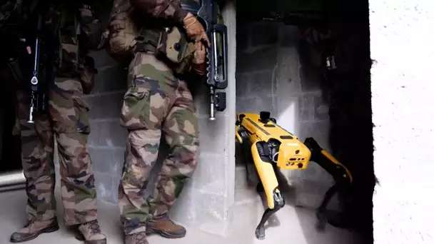 Quand l’armée française s’entraîne avec des robots….