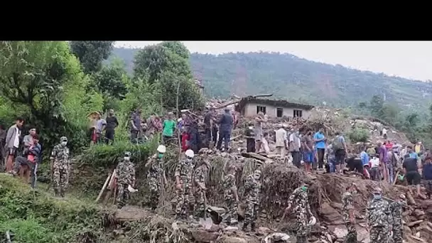 Au Népal, un glissement de terrain fait au moins 14 victimes