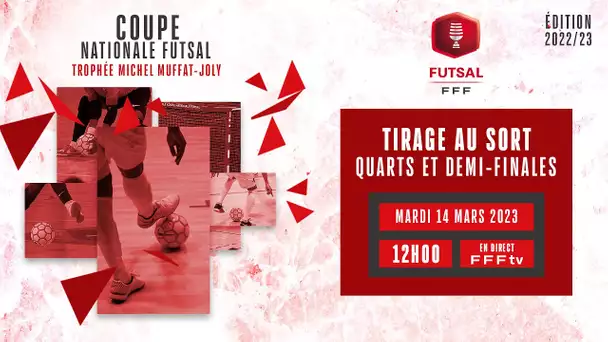 Le tirage au sort des quarts et demi-finales en direct (12h00) I Coupe Nationale Futsal 2022-2023