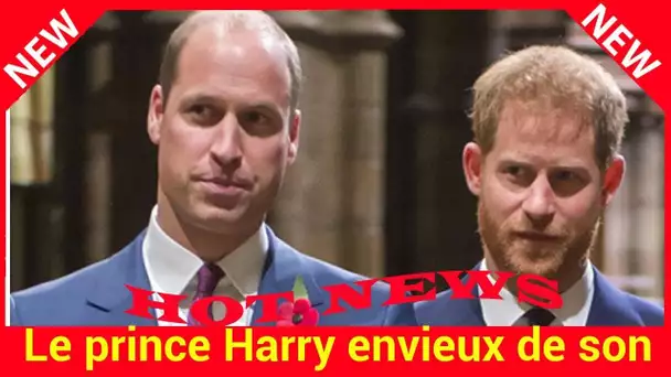 Le prince Harry envieux de son frère William depuis l’enfance?