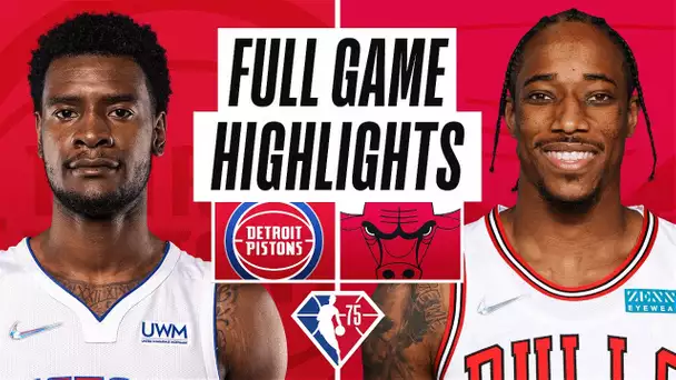 PISTONS at BULLS | FULL GAME HIGHLIGHTS | January 11, 2022