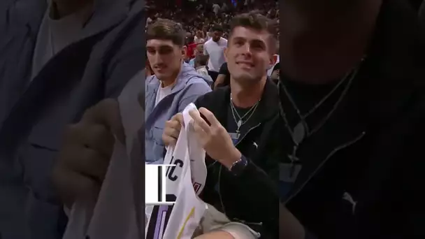 Christian Pulisic Court-Side In Miami ⚽️ x 🏀