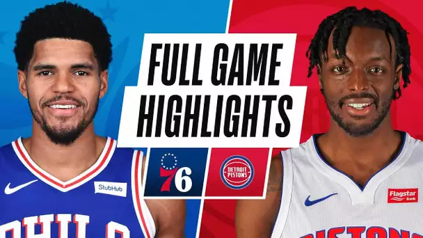 76ERS at PISTONS | FULL GAME HIGHLIGHTS | January 25, 2021