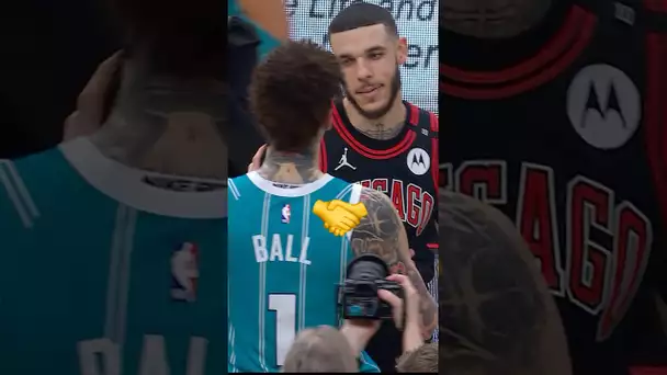 Lonzo and LaMelo embrace postgame