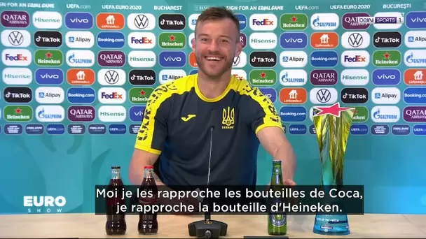 Yarmolenko : "Je rapproche les bouteilles de Coca et d'Heineken. Contactez-moi les gars !"