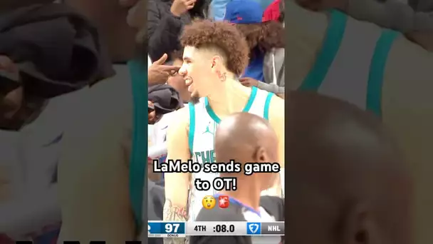 LaMelo Ball’s TOUGH 3 sends game into OT! 🔥🚨|#Shorts