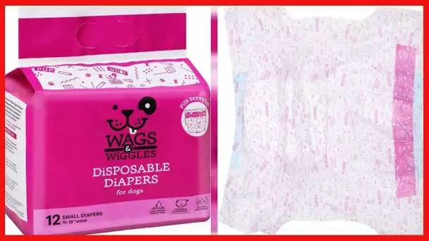 Wags & Wiggles Dog Diapers - Doggie Diapers for Female Dogs and Male Dogs