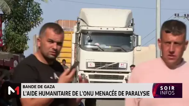 Bande de Gaza: L’aide humanitaire de l’ONU menacée de paralysie