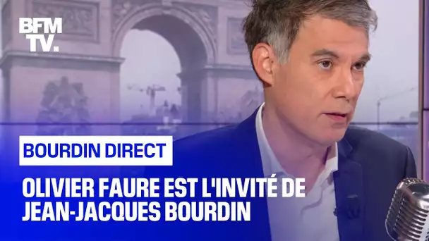 Olivier Faure face à Jean-Jacques Bourdin en direct