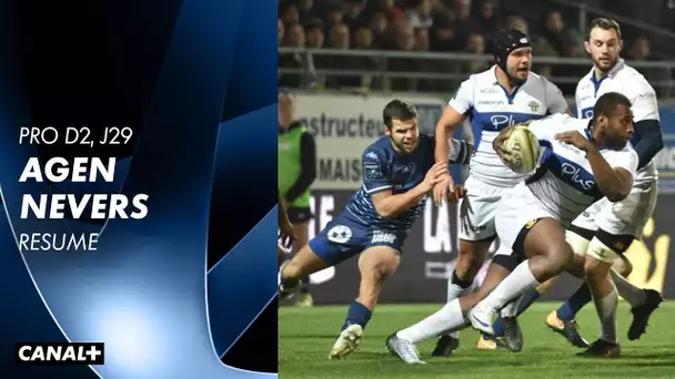 Résumé : Agen / Nevers - Pro D2 J29