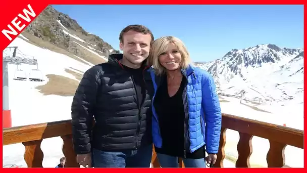 ✅  Emmanuel Macron à la montagne… sans Brigitte